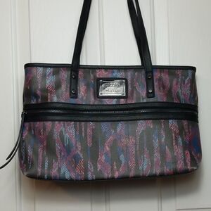 Nicole by Nicole Miller vinyl snakeskin pu…